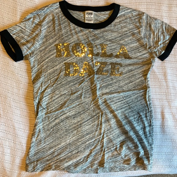 VS Pink Holla Daze Tee Shirt - Picture 1 of 3